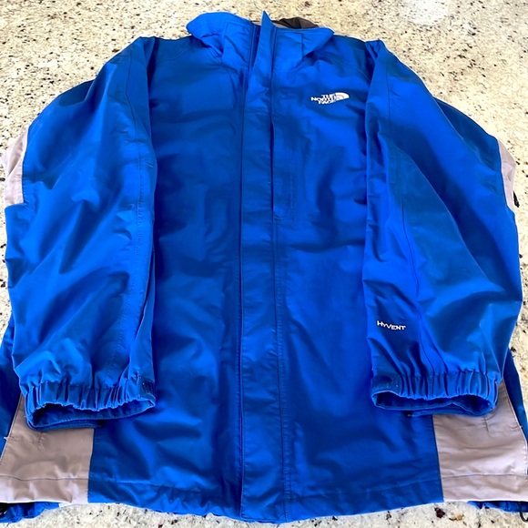 North face Hyvent rain 3/1 outer shell
Heavy Mens xxl blue underarm vented zip - Picture 2 of 13
